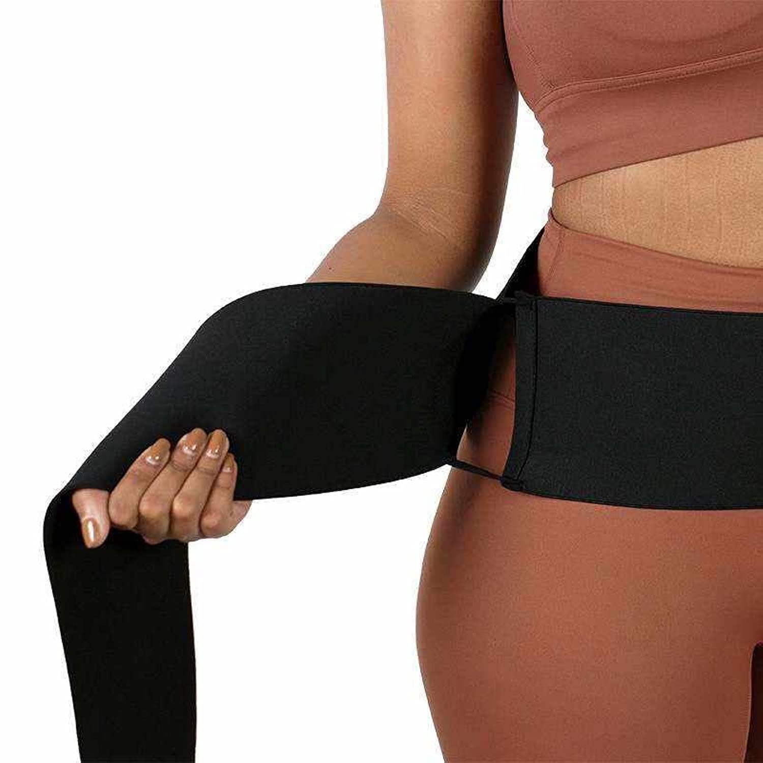 Sponsored Ad – 400 cm sassy Elastic Waist Belly Wrap Body Shaper Adjustable Waist Trimmer Band Snatch Up Slimming Tummy Bandage Wrap One Size Fits All for Women and Men