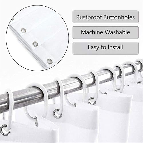 Miniatura 5 de Cortina de ducha rosa, bonitas cortinas de ducha de flamenco, cortinas de baño bohemias de arte moderno, juego de accesorios de baño rosa, 71 x 71