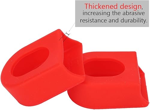 Miniatura 4 de Tbest Juego de 2 botas de manivela para bicicleta, funda de silicona, funda protectora de manivela para bicicleta (paquete de 2)