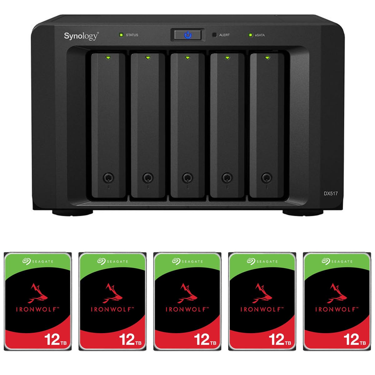 Synology 拡張ユニットDX517 美品 Amazon.co.jp: 【NAS用拡張ユニット】Synology DX517 [5ベイ