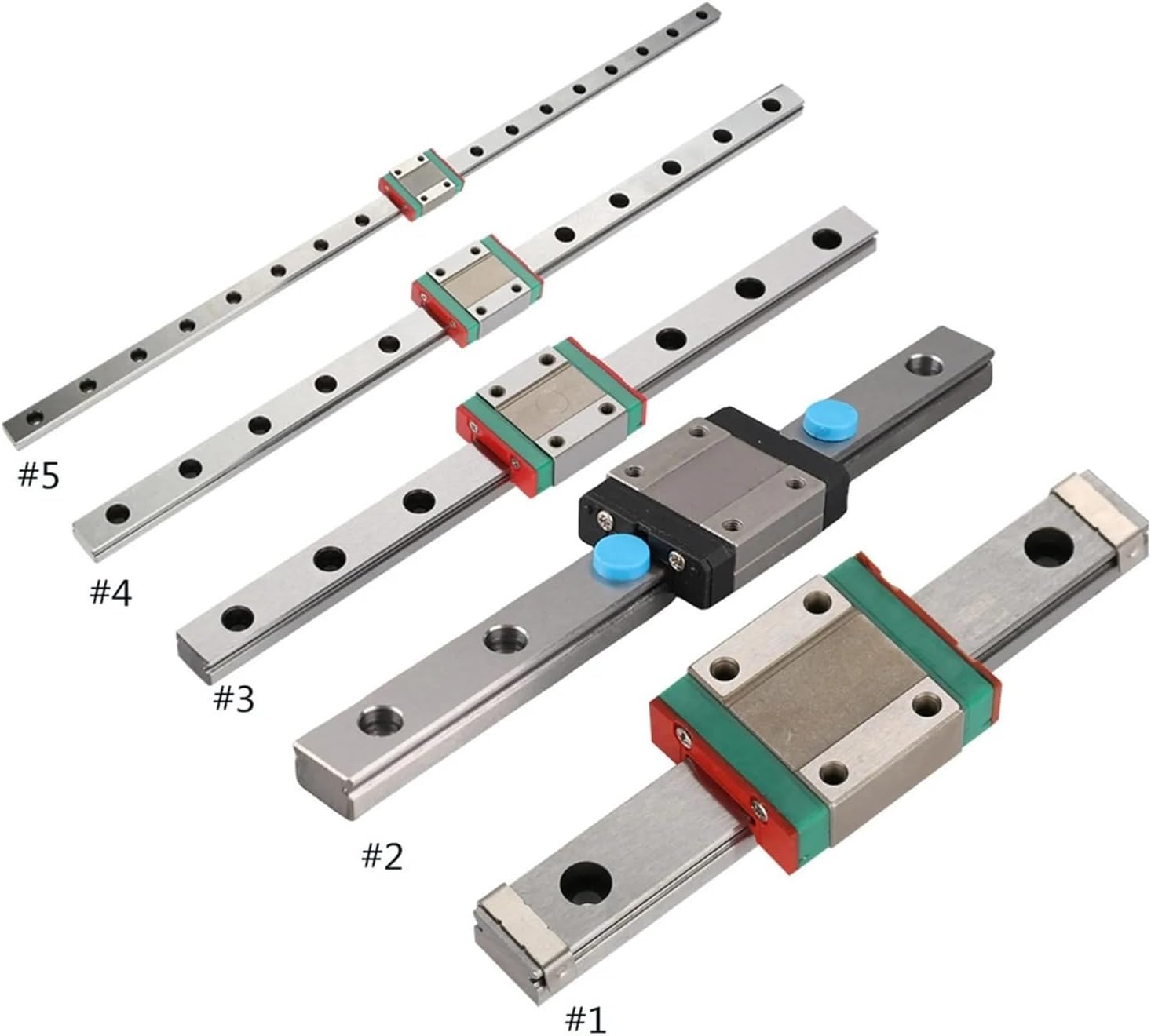 LML12B Miniature Linear Rail 12mm Width Slide Block Linear Rail Carriage Linear Motion Rail(Grey)