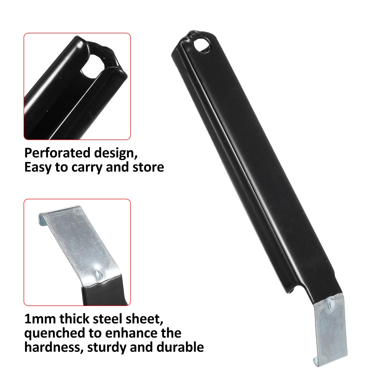 HUIOP Paquet de 2 outils de retrait de revêtement en vinyle pour l'installation et la réparation Poignée antidérapante extra longue Retrait facile des revêtements en vinyle sans endommager le revêteme