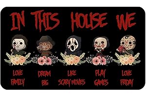 Halloween Horror Villains Welcome Doormat: A Spooktacular Entrance to Your Spooky Abode