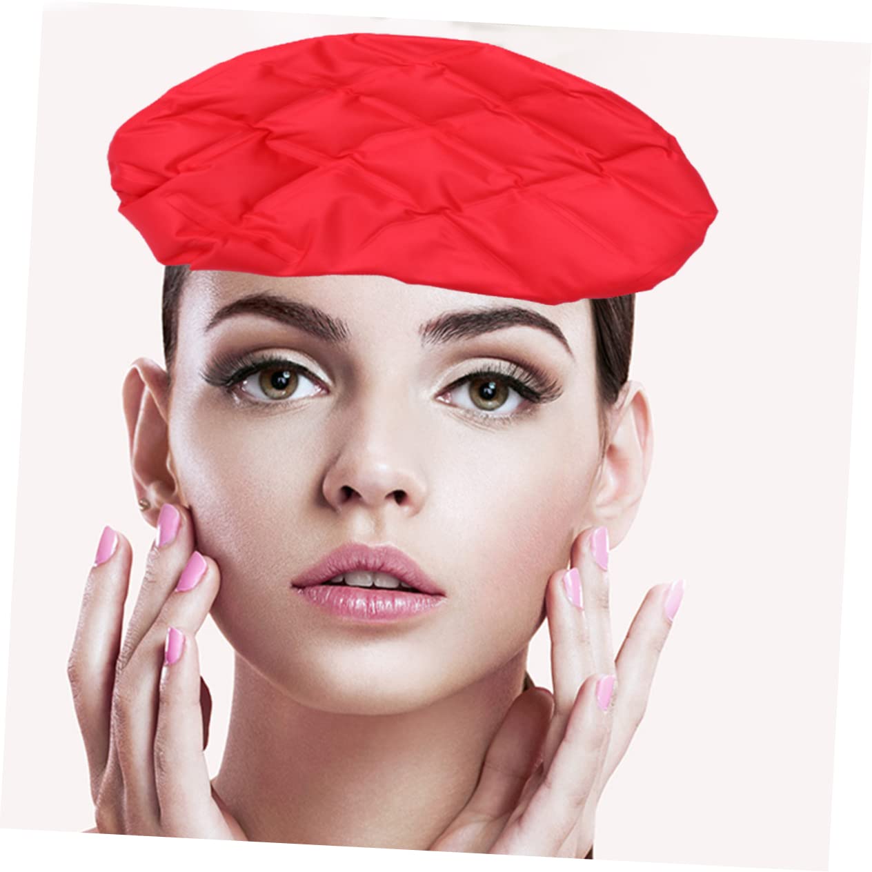 Thermohaube für Haare, Beheizte Gelkapsel, Rot, für Haarstyling