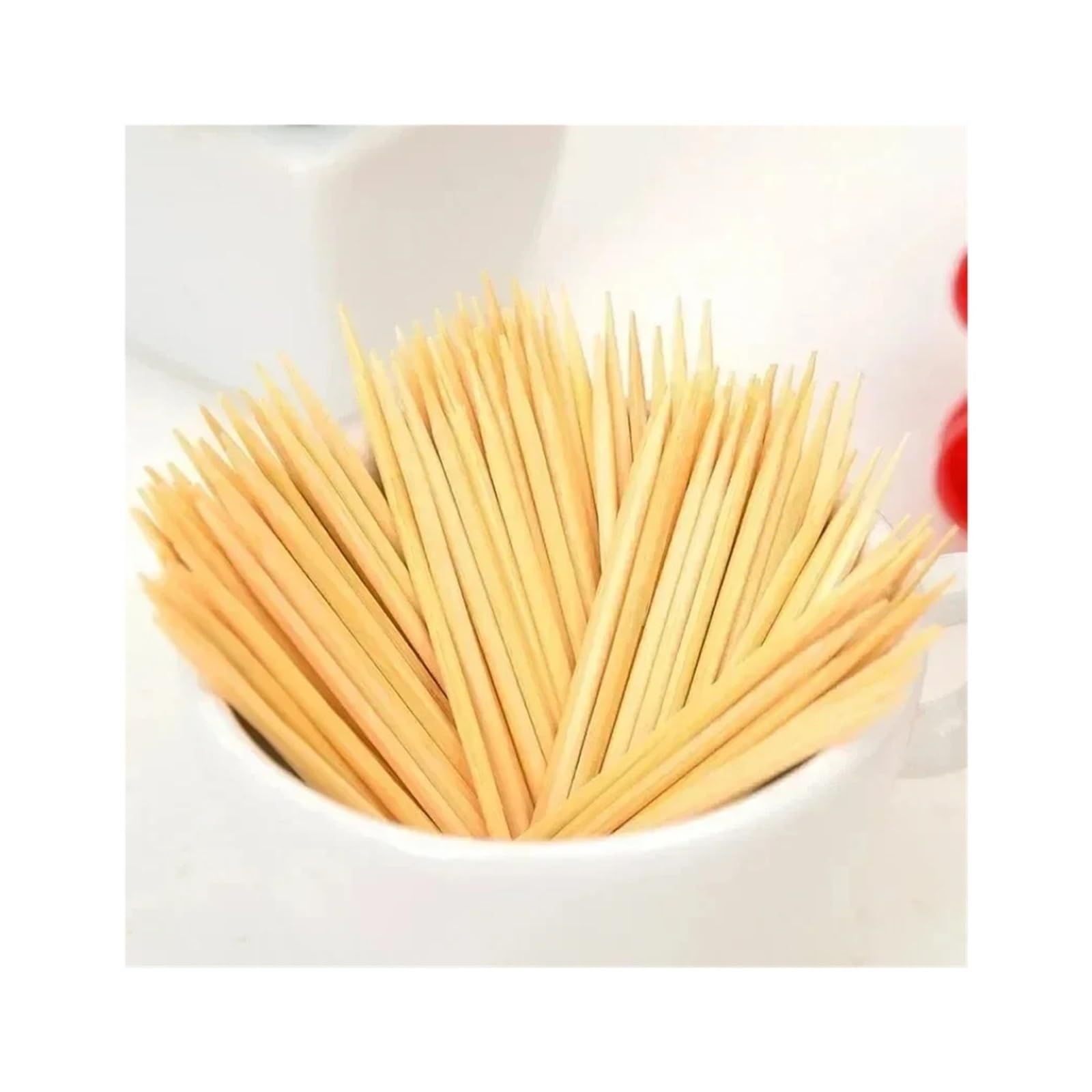 Palillos de Dientes, Palillos de Dientes Madera, 5000 Uds., Palillos Limpieza bambú Natural for el hogar, Restaurante, vajilla Cocina y Tenedores Frutas