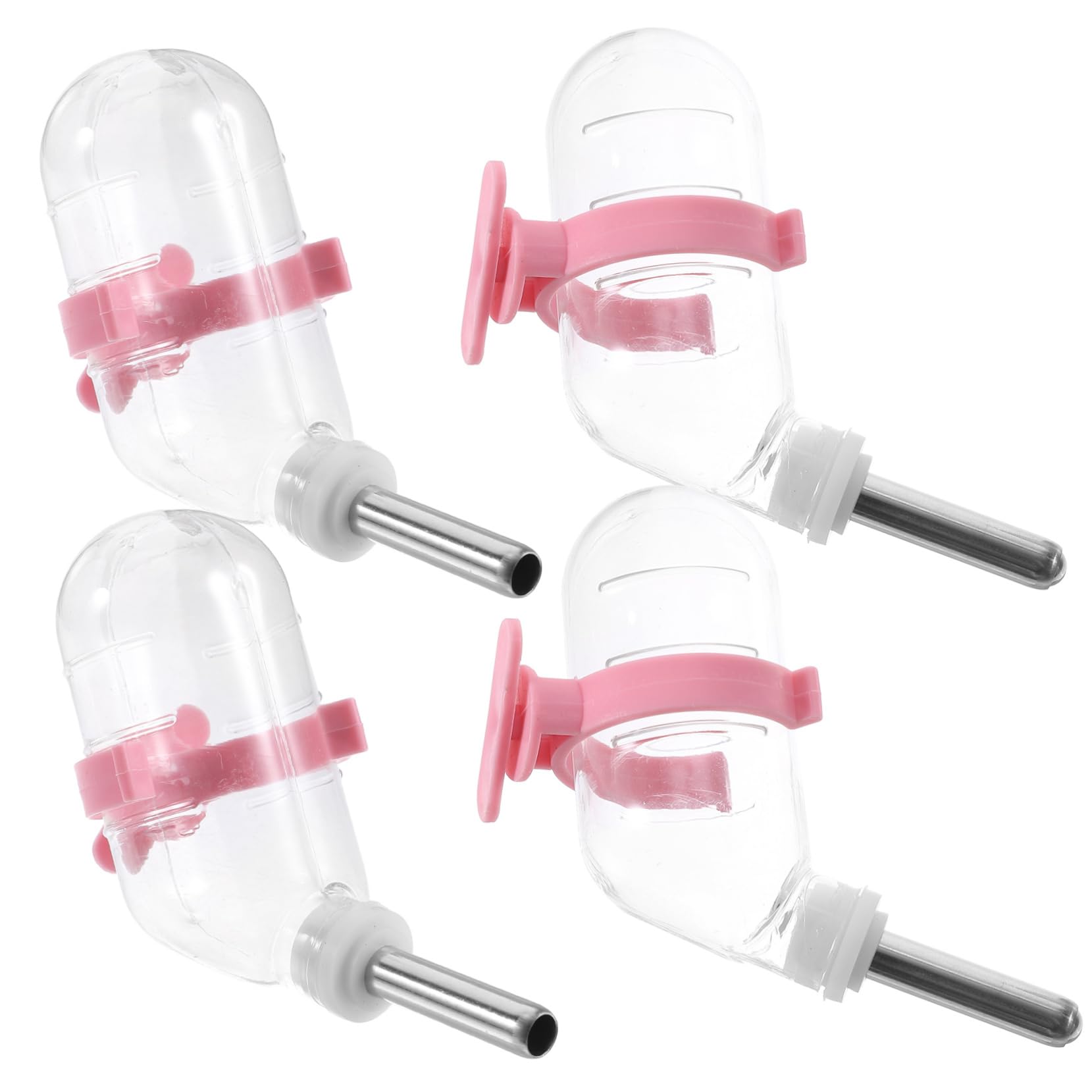 Mipcase Pet Waterer Hanging Design Automatic Water Basin Easy to Observe Water Level Stainless Steel Kettle