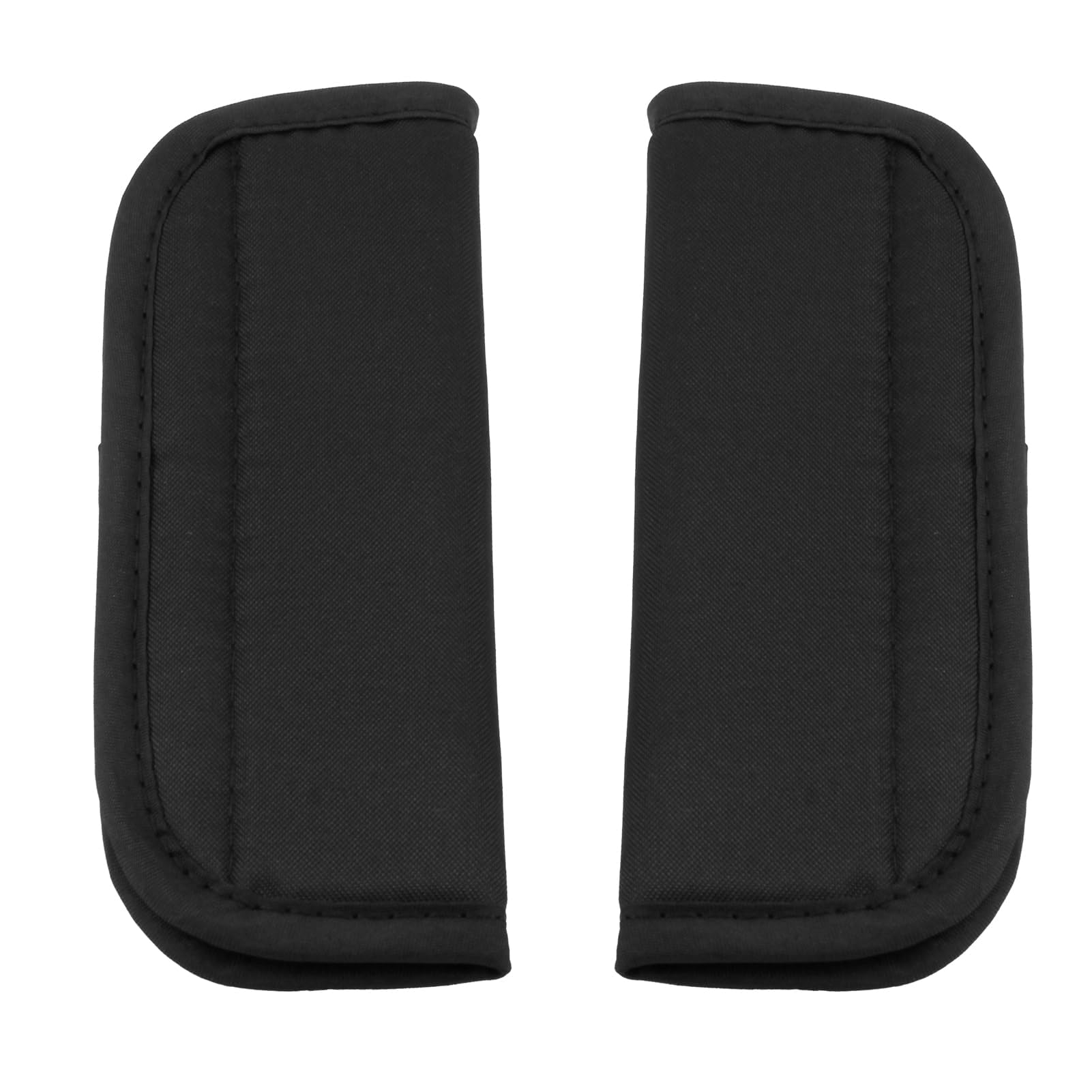 2 Pezzi Cintura Di Sicurezza Per Bambini Per Passeggino Auto Bambini Neonato Universale, Adatti Per Passeggino E Auto, Supporto Universale Per La Testa E Il Collo Del Neonato, 17.5 X 7 Cm - Nero