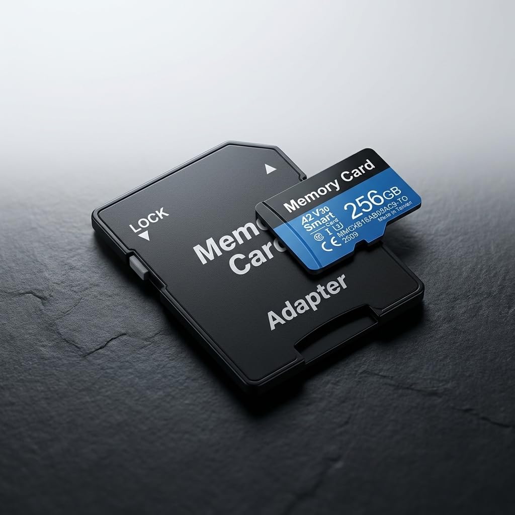 Tarjeta Micro SDXC SD Card 256GB Alta Velocidad (A2, U3, V30, Clase 10) con Adaptador SD Tarjeta de Memoria para Cámara,Teléfono,Tablet,Switch,Videocámara, Micro SDXC SD Card — view 8