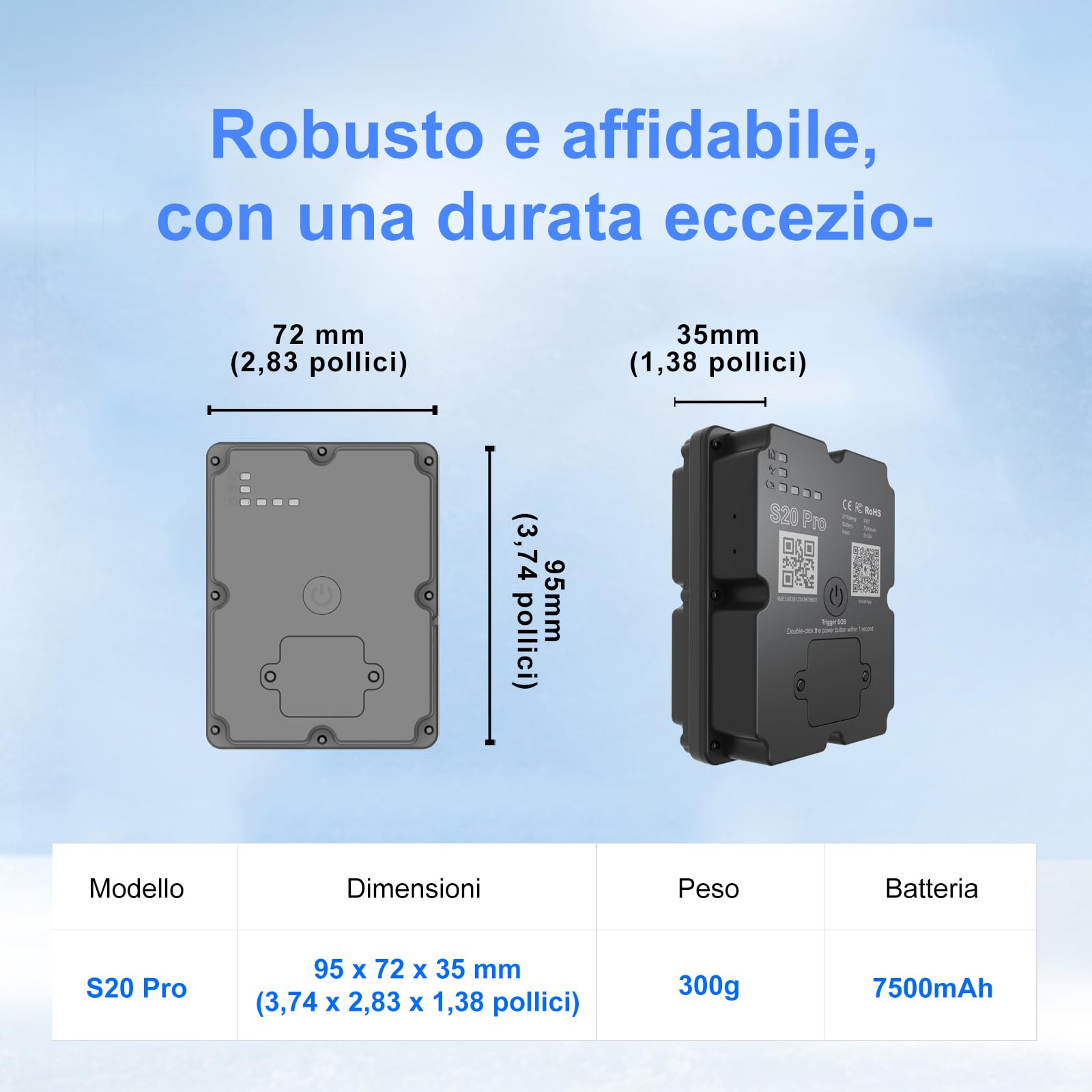 Localizzatore GPS per veicoli, 100% impermeabile, magnetico, 4G LTE, lunga durata della batteria 2–7 mesi, distanza illimitata, abbonamento richiesto, più allarmi, localizzatore nascosto