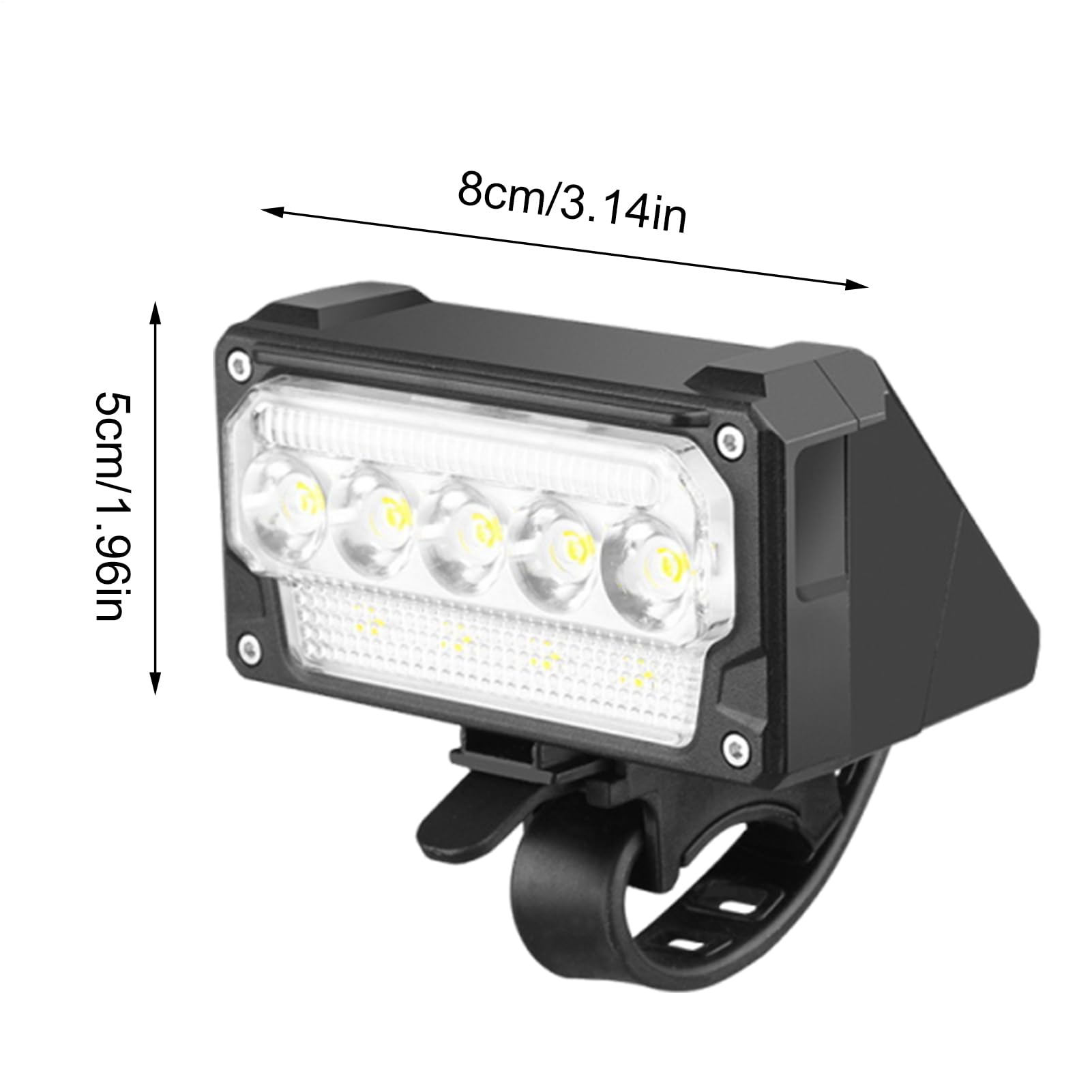 Faro Ricaricabile da Bici Luce Impermeabile Facile Montaggio per | Luce da Ciclismo ad Alta Luminosità per Guida Notturna e Forniture per Ciclismo, Escursioni, Campeggio e Viaggi