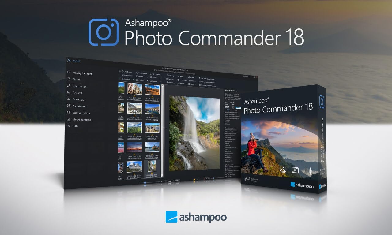 Photo Commander 18 - Bildbearbeitungsprogramm, Das Multitalent zum Betrachten, Bearbeiten und Organisieren Deiner Fotos, umfangreiche Funktionen, einfach zu bedienen im Fotobearbeitungsprogramm