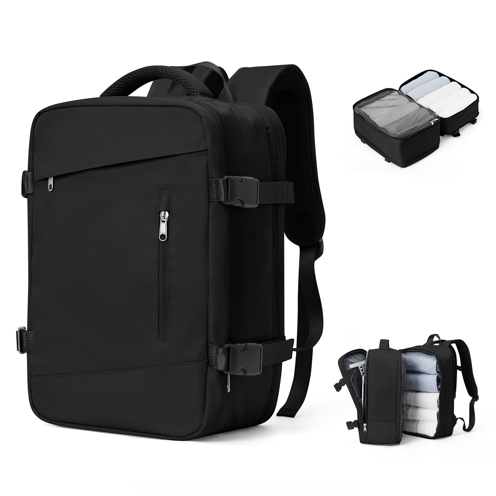 SZLX Zaino Ryanair 40x20x25 Bagaglio a Mano Donna Zaino da Viaggio con Porta USB Borse da Cabina per Easyjet 45x36x20 Zaino per Computer Portatile Impermeabile Borsa da Viaggio Uomo Travel Backpack