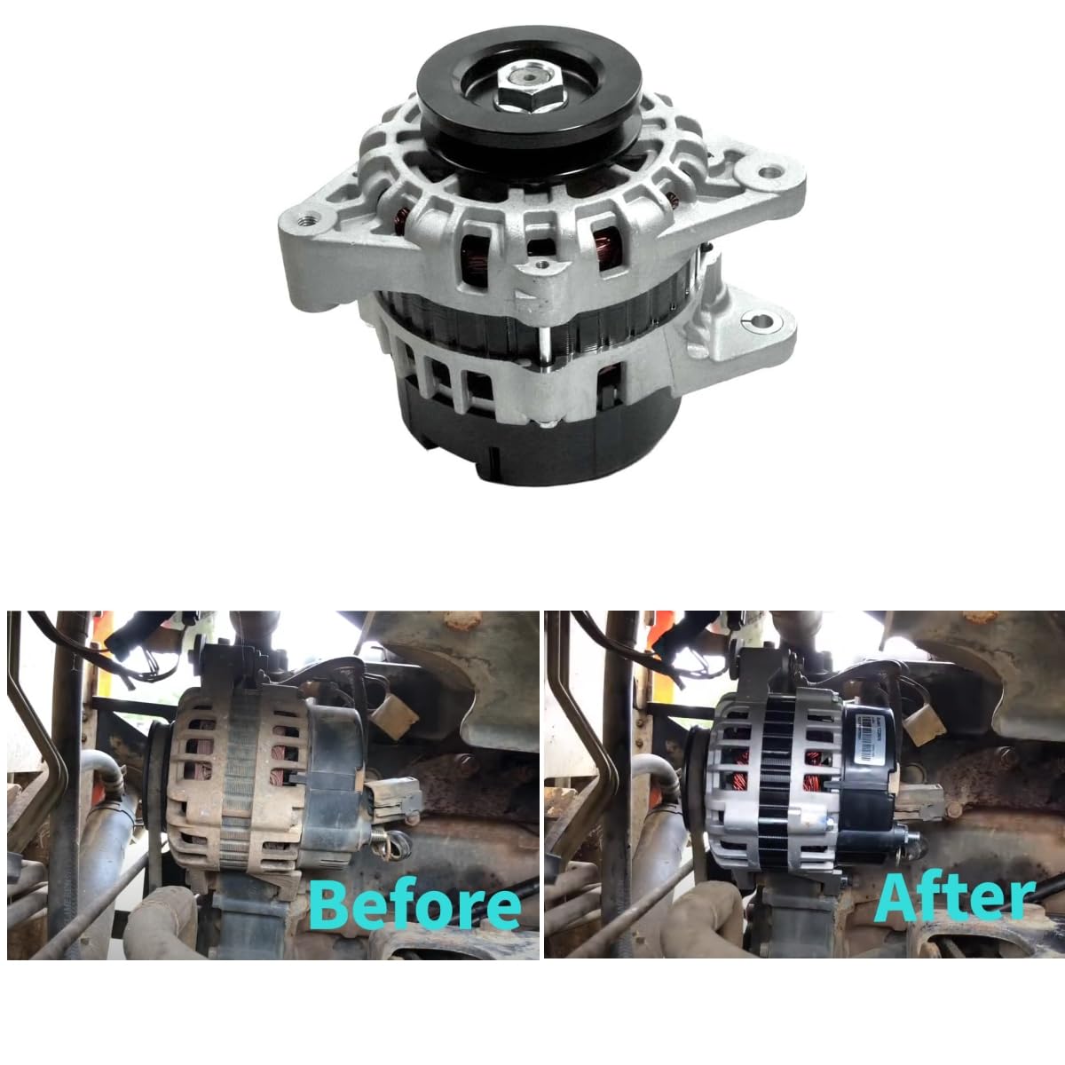 Alternateur Neuf De Remplacement Pour Bobcat - Compatible 6678205, 6687205, 6681857