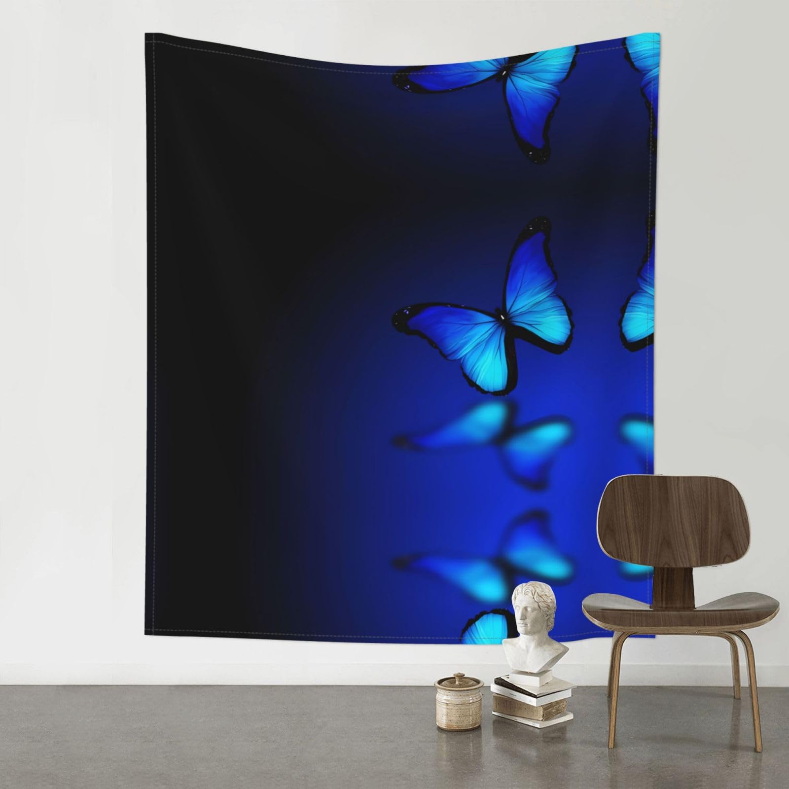 YYHHAOFA Butterfly Prints 60x51in Wall Tapestry – Durable Polyester Throw for Dorm, Beach, & Home Decor