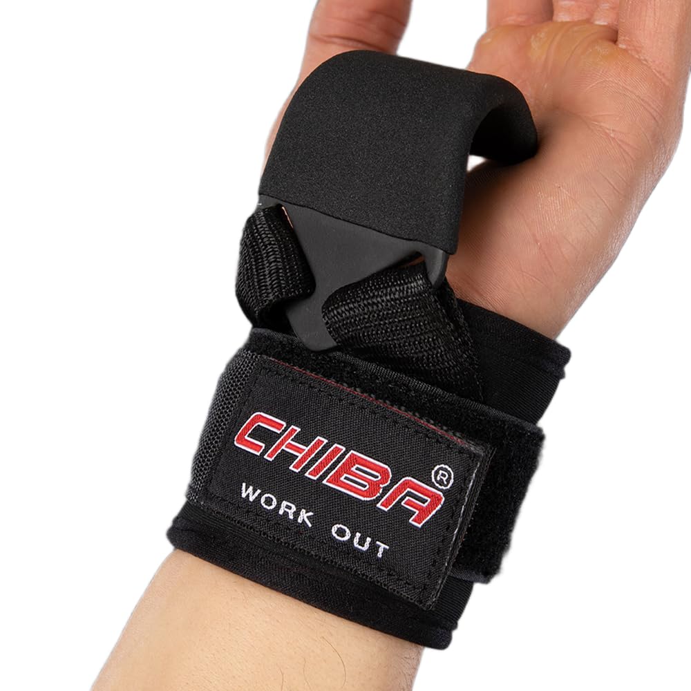 Chiba Uniseks Power Hak do ściągania drążka wyciągu górnego Black One Size