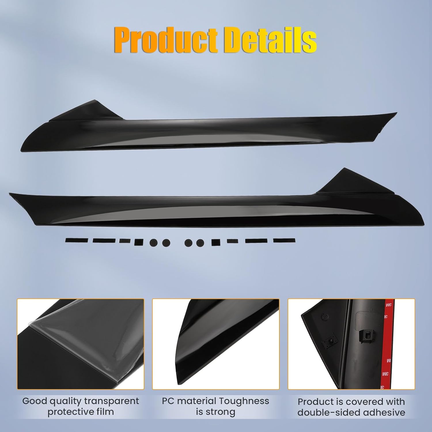 OCPTY Windshield Pillar Trim Explorer Plastic Trim Replaces for Ford Explorer Windshield Trim 2011-2019, Left & Right,Driver and Passenger Side,2PCS