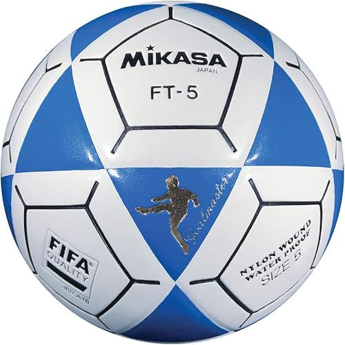 Mikasa FT5 Goal Master - Balón de fútbol, azulblanco, talla 5