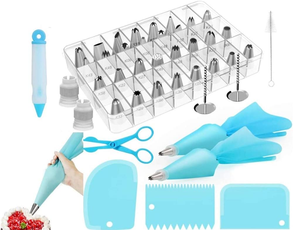 42 Pieces Piping Bag an42 Pieces Piping Bag and Nozzle Set