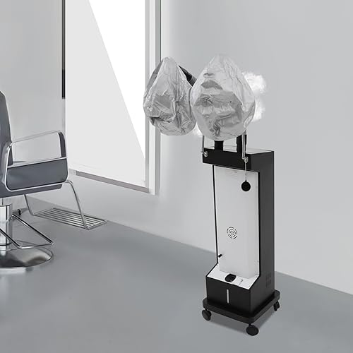 Miniatura 7 de DNYSYSJ Secador de pelo con capucha, soporte profesional para secador de pelo con 5 modos y temporizador ajustable, capó de salón con capucha y