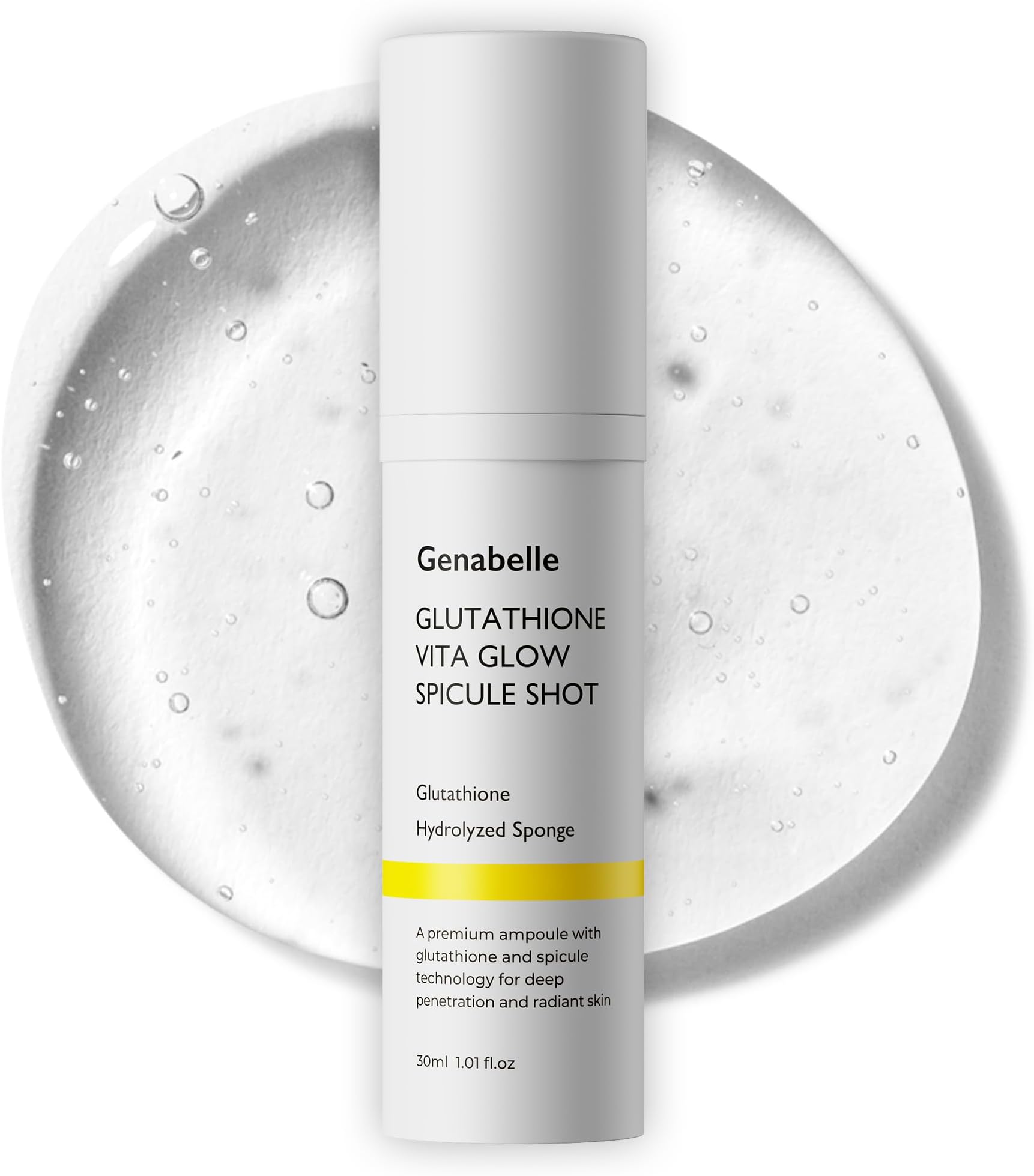Glutathione Vita Glow Spicule Shot – 2,000 ppm Glutathione, Microneedling Effect with Spicules, Boosted Vitamin C, Clinically Proven Radiance-Enhancing & Skin Tone Enhancer