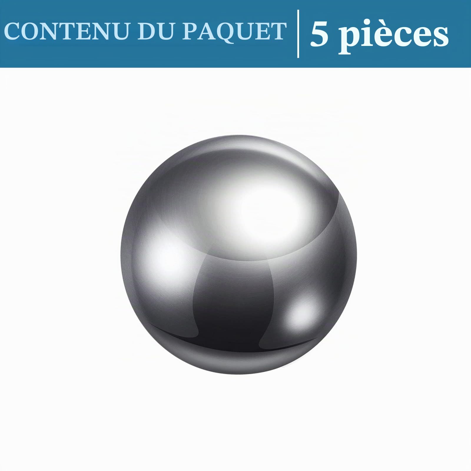 QUARKZMAN 16mm Roulement Billes x 5PCS Chrome Acier pour Glissière Rails, [G10 Précision]