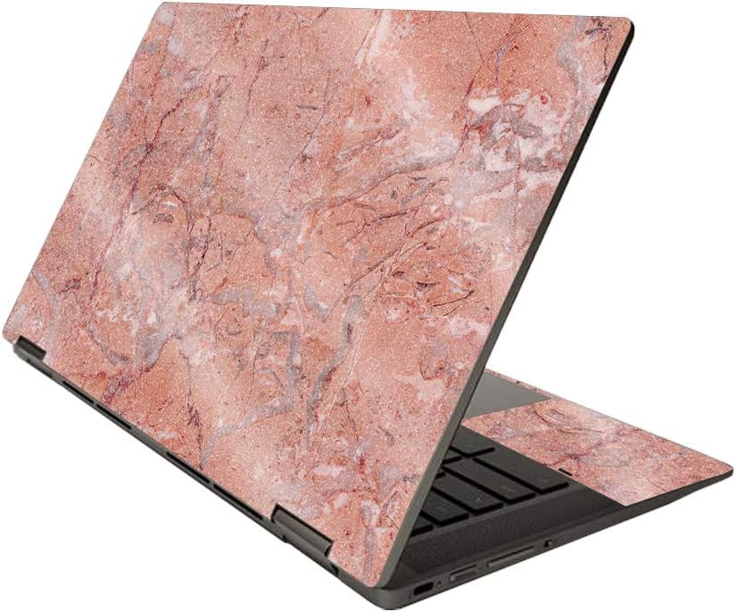 MightySkins Glossy Glitter Skin for HP Chromebook x360 14" (2020) - Pink Marble | Protective, Durable High-Gloss Glitter Finish | Easy to Apply, Remove, and Change Styles | Made in The USA