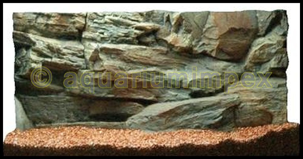 3D Aquarienrückwand 50x30 Rock
