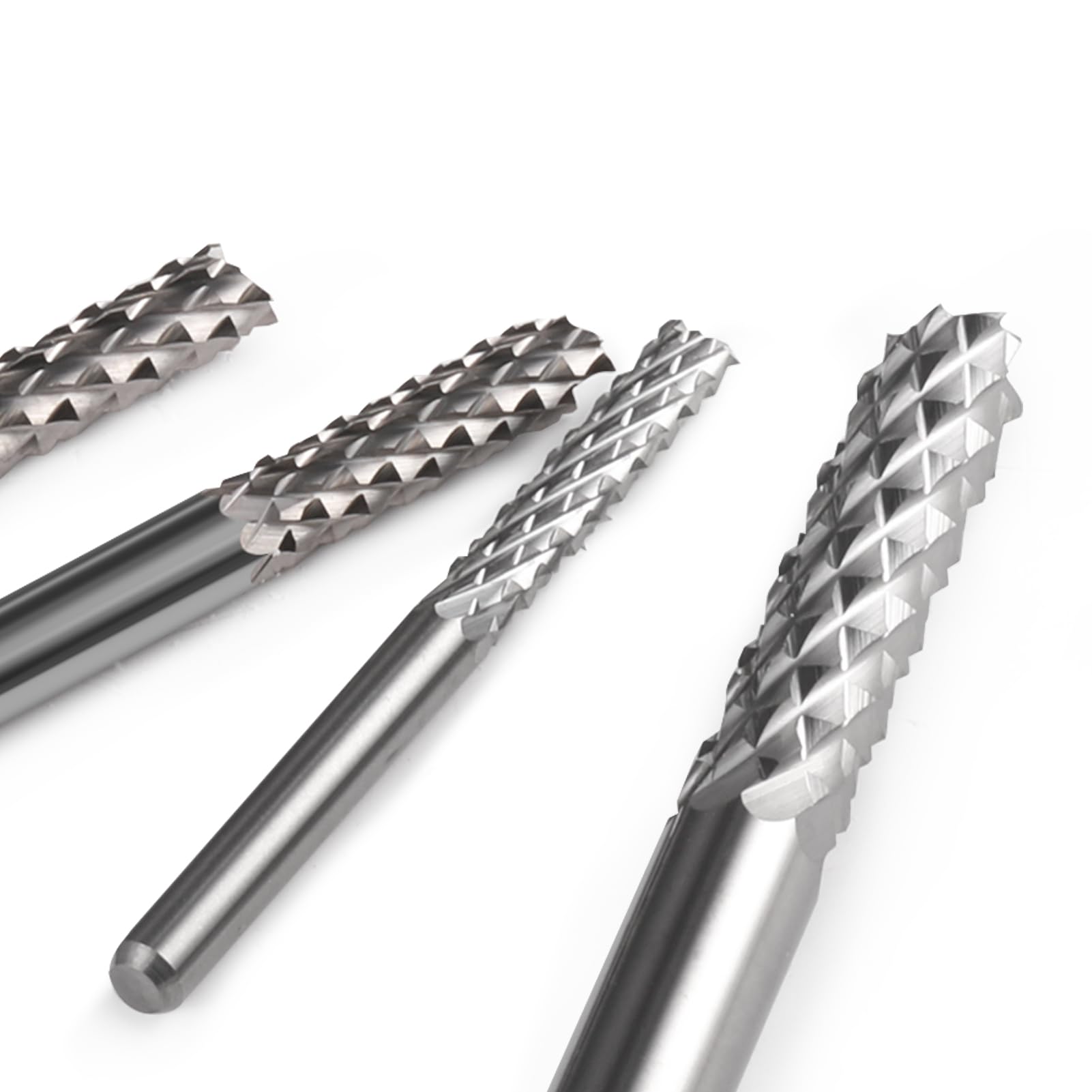 1 Uds. Brocas de grabado de fresa de carburo for enrutador CNC-herramienta de corte de tungsteno de precisión for PCB, madera, acrílico y más(4x4x25x45L)