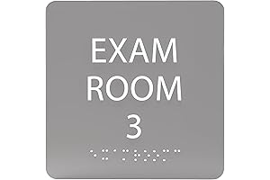 6" X6" Exam Room 3 Sign