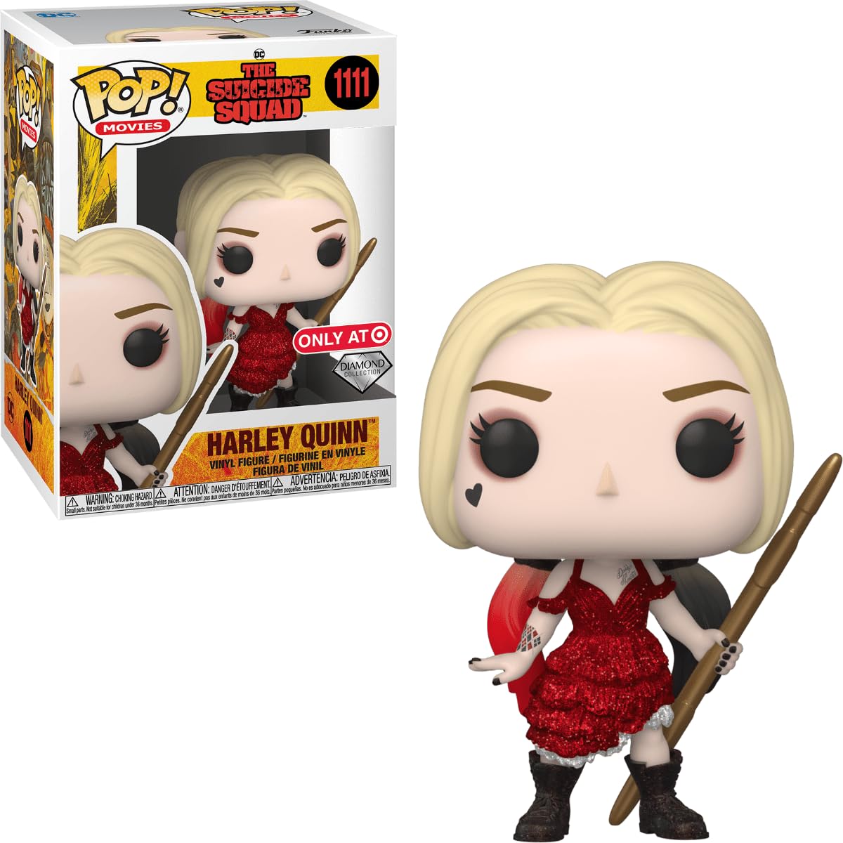 Funko Squad - Pop N° 1111 - Harley Quinn Diamond Eff - Édition Spéciale
