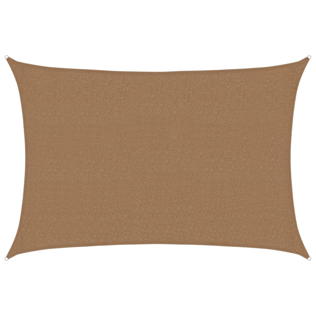 Pangshiyuan Voile d'ombrage 160 g/m² Taupe 2,5 x 3,5 m HDPE jiangboyue-311398
