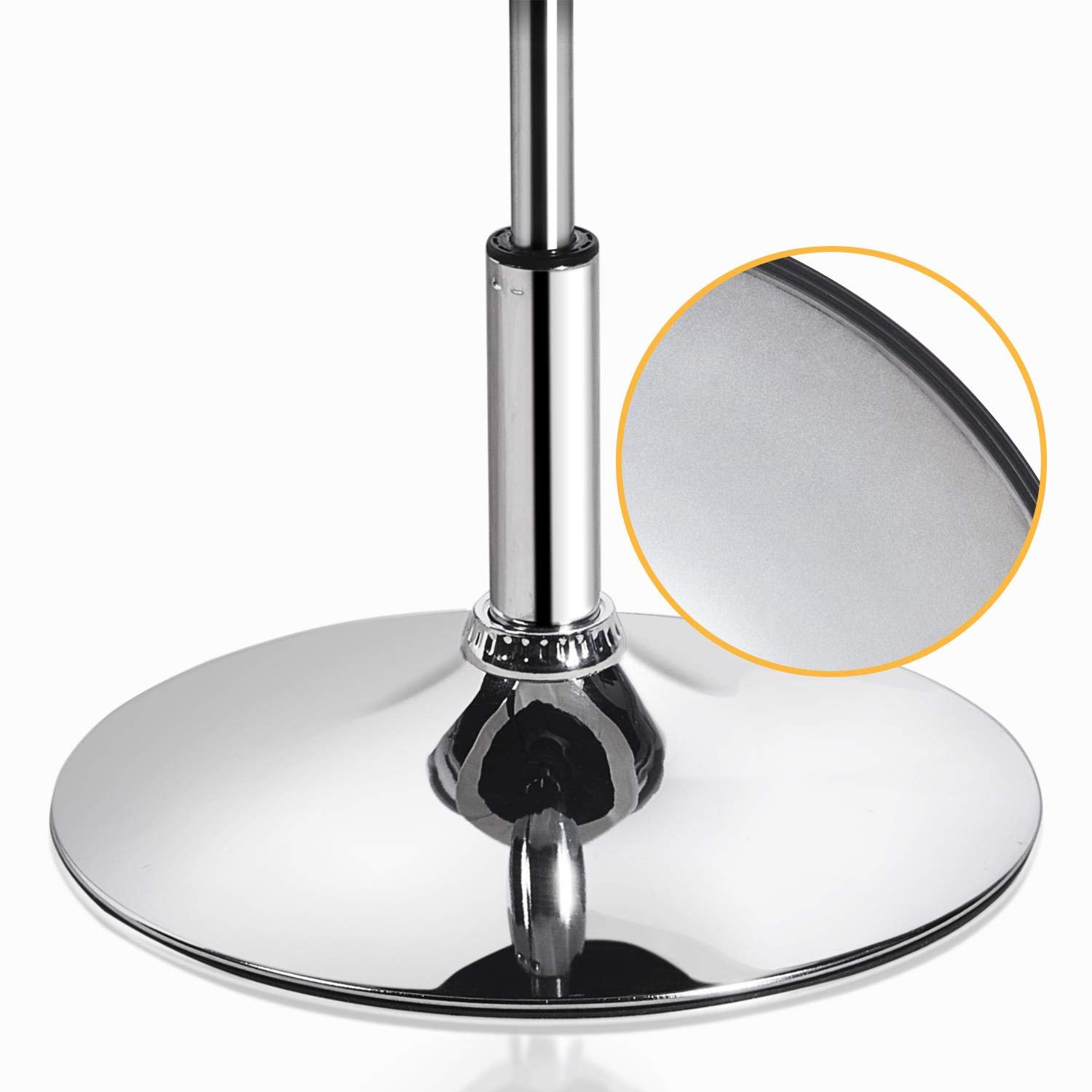 Yaheetech Height Adjustable Modern Round Tufted Back Chair Upholstered