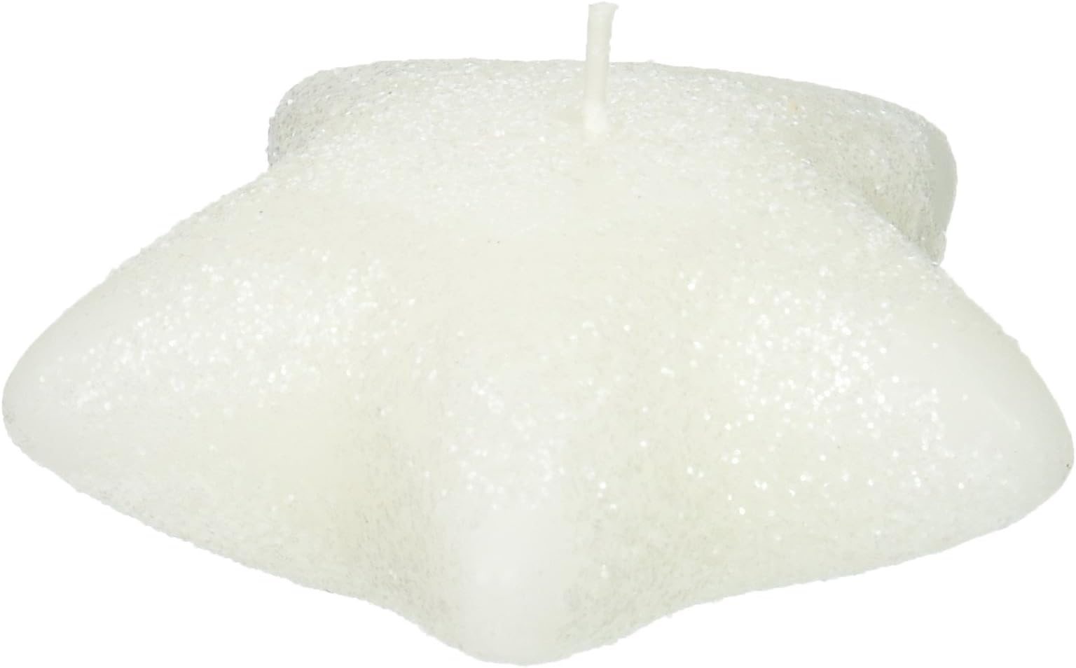 Biedermann & Sons 2-Count White Glitter Star Floating Candles (Pack of 6)