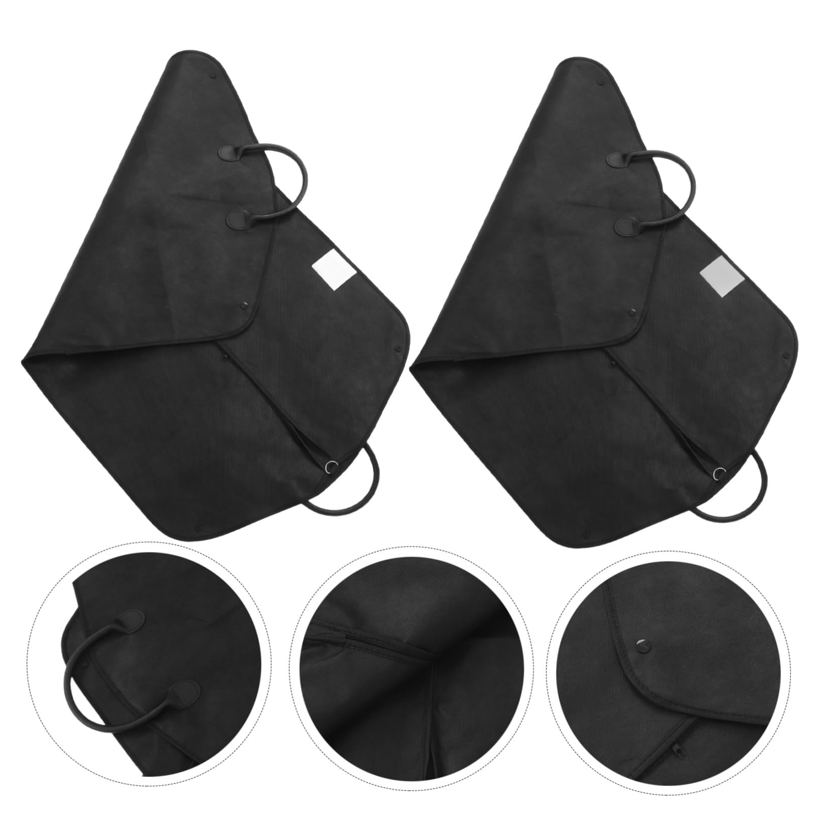 POPETPOP 2 Piezas Bolsa para Trajes No Tejida con Asa Protectora para Vestidos Abrigos y Chaquetas Ligera y Transpirable para Viajes y Almacenamiento