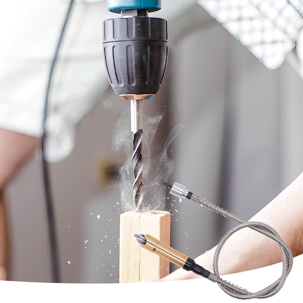 Flex Wellen VerläNgerungsfutterschlüSsel, Flex-Schaft-VerläNgerungsfutter-Adapter, Biegsame Welle, Rotierender Schleifer Fortschrittlicher Flexibler Aufsatz FüR Elektrische Bohrmaschine