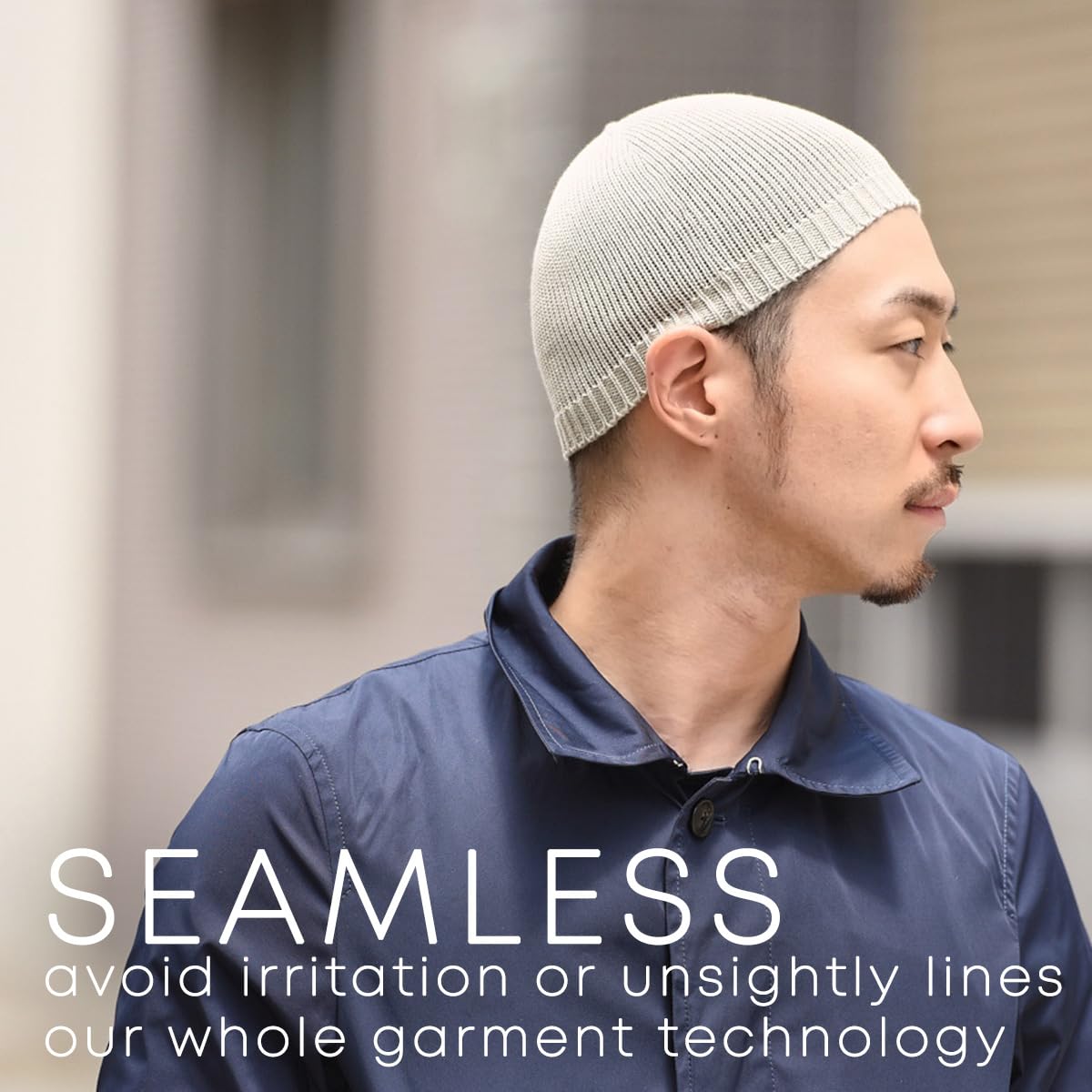 CHARM Hombres Invierno Cráneo Gorra Gorros Beanie Sombrero Hecho En Japón Ligero