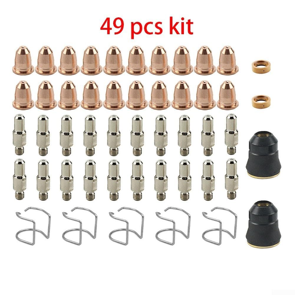 Materiały eksploatacyjne do palników do cięcia pla Zestawy części palnika do cięcia plazmowego urządzeń Chicago Electric 95136 i Razorweld CUT 45(24pcs kit)