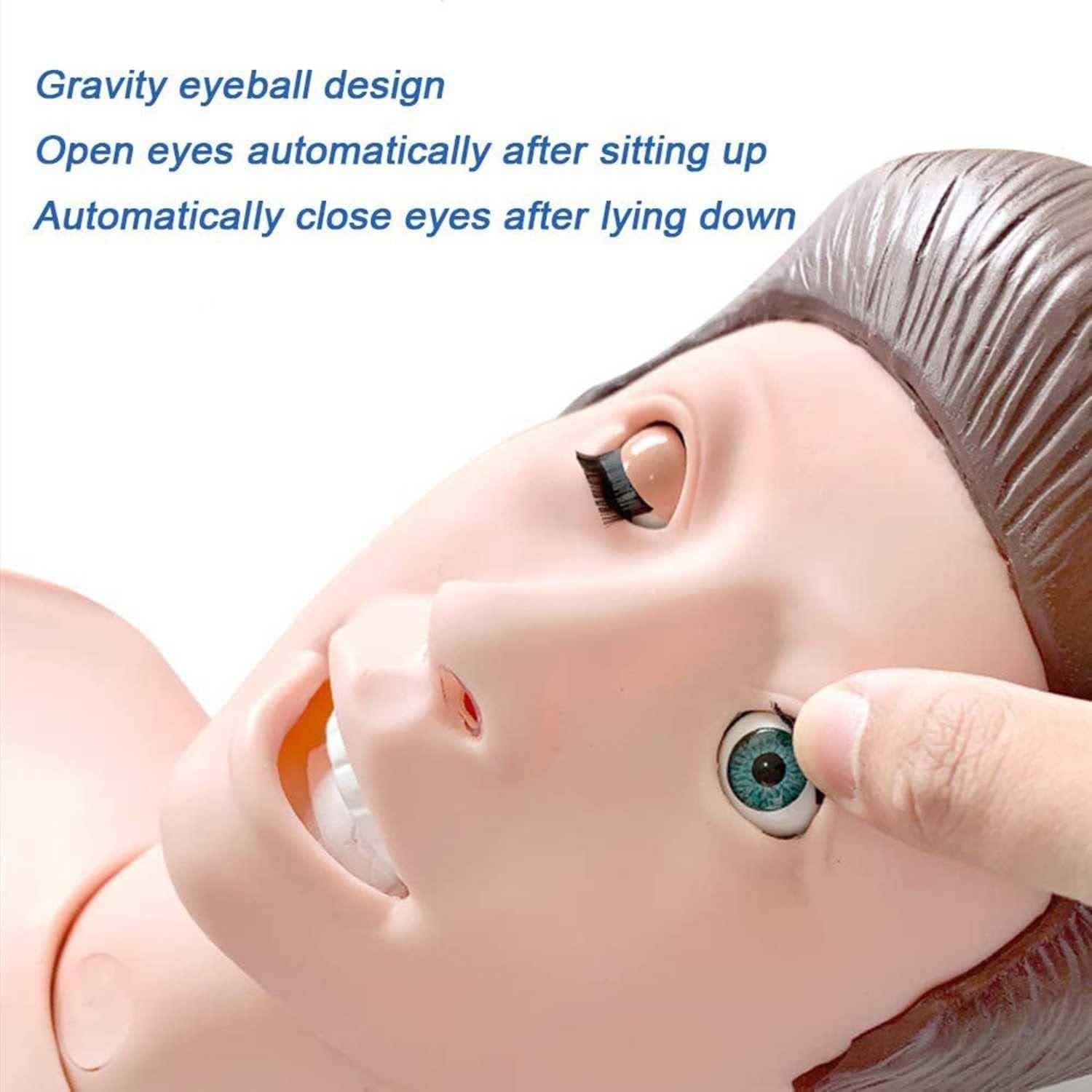 CHROX Entrenamiento Femenino Enfermería Paciente Modelo Humano Cuidado Maniquí Demostración Multifunción Maniquí Cuerpo con 24 Artículos Operaciones Básicas De Enfermería,165Cm
