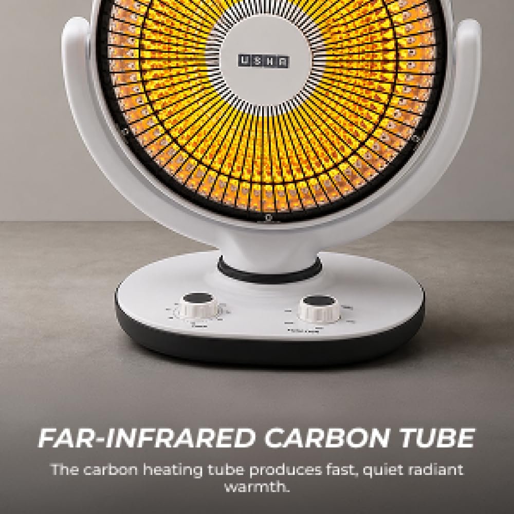 Usha Sun Carbon Heater - Instant Warmth & Safety -6 Usha Sun Carbon Heater - Instant Warmth & Safety -6