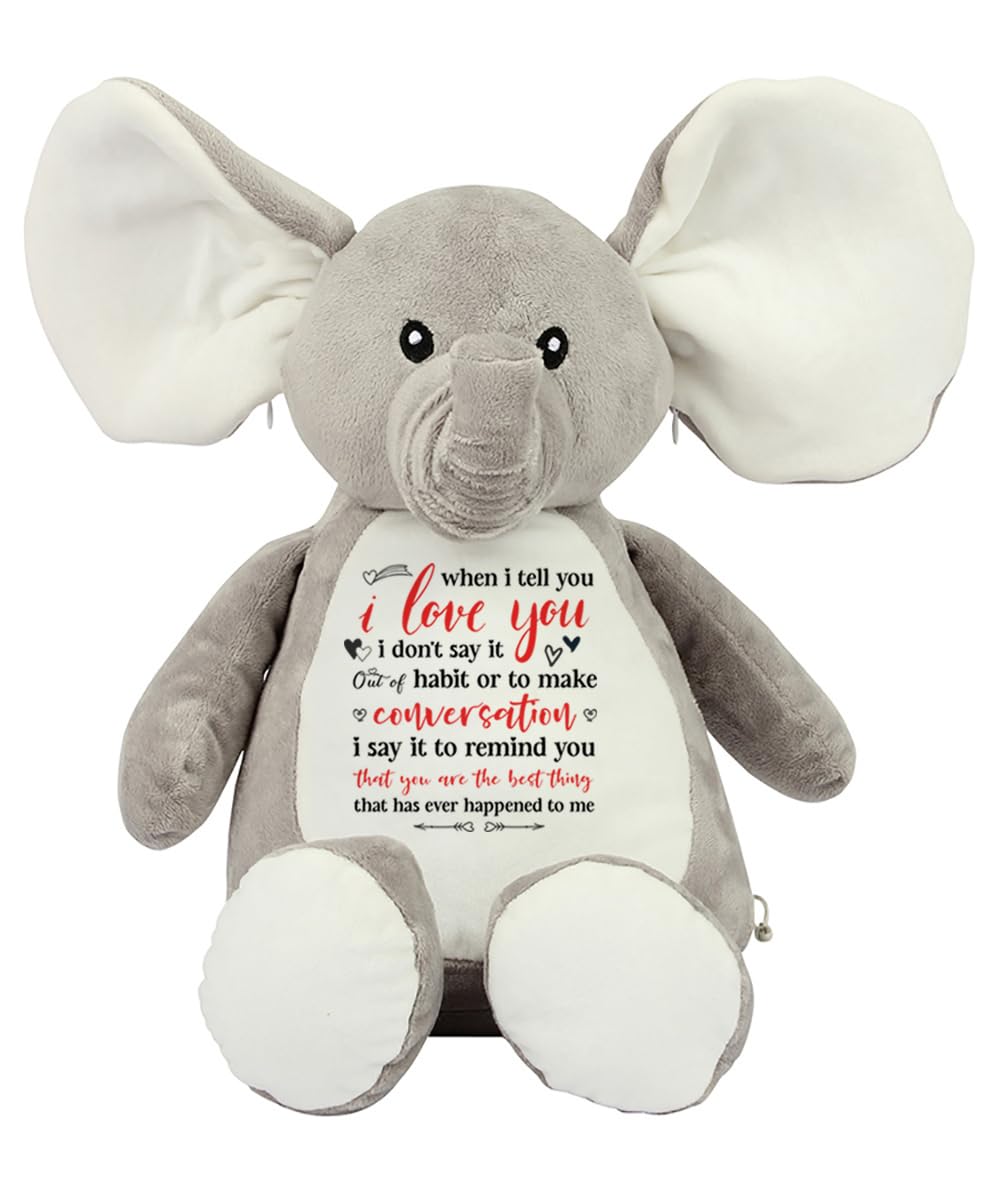 Getagift When I Tell You I Love You I Don't Say It Out of Habit, Valentine's Day Gift, Soft Toys, Teddy Bear. (Elephant)