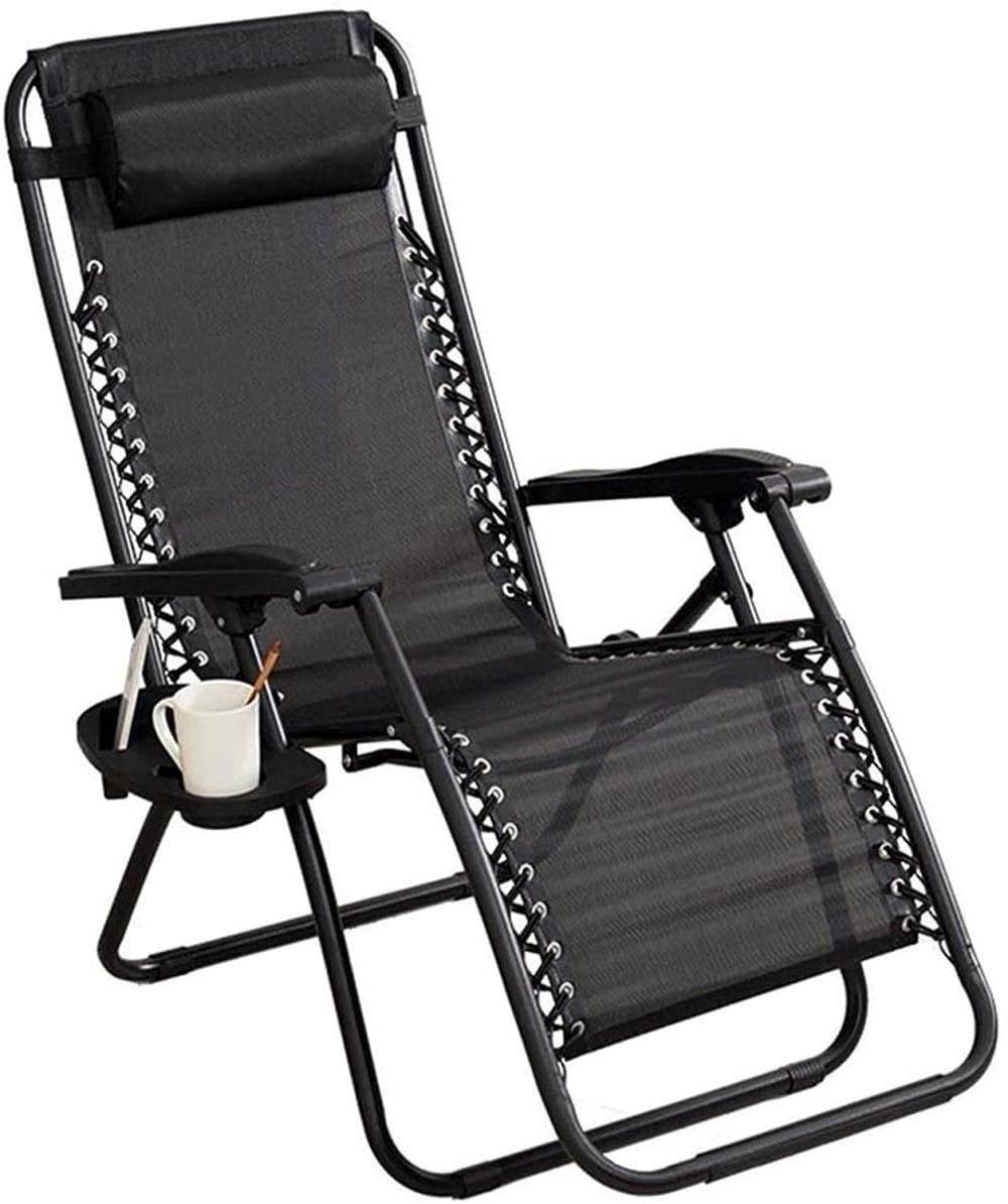 Chaises inclinables pliantes réglables avec structure renforcée 112x92x50cm