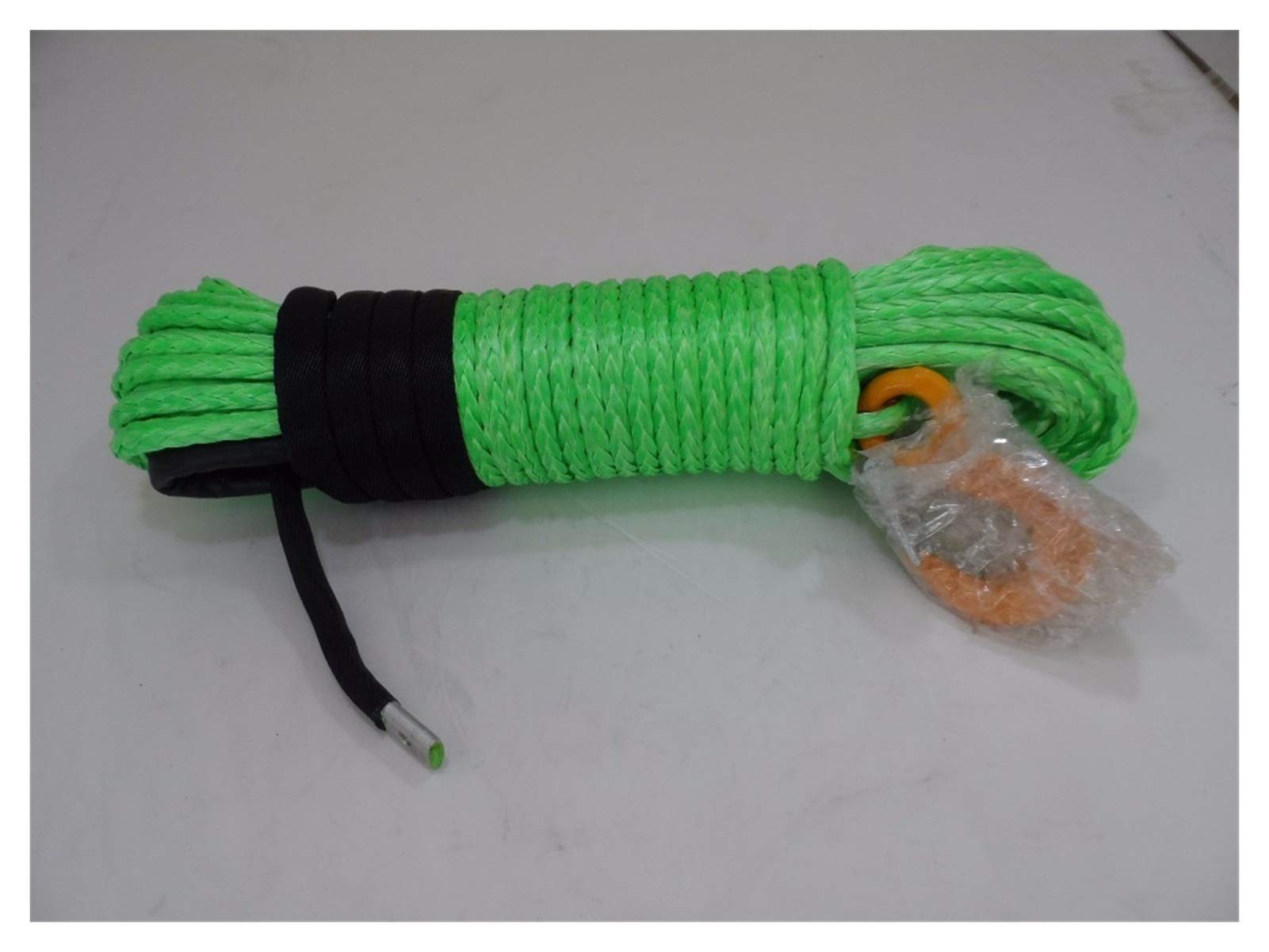 Syntetyczna lina wyciągarki, Green 10mm * 30m Wymiana syntetyczna liny do wciągarki, kabel winch Kevlar, kabel do wciągarki wymiany do pojazdów terenowych 4WD ATV UTV
