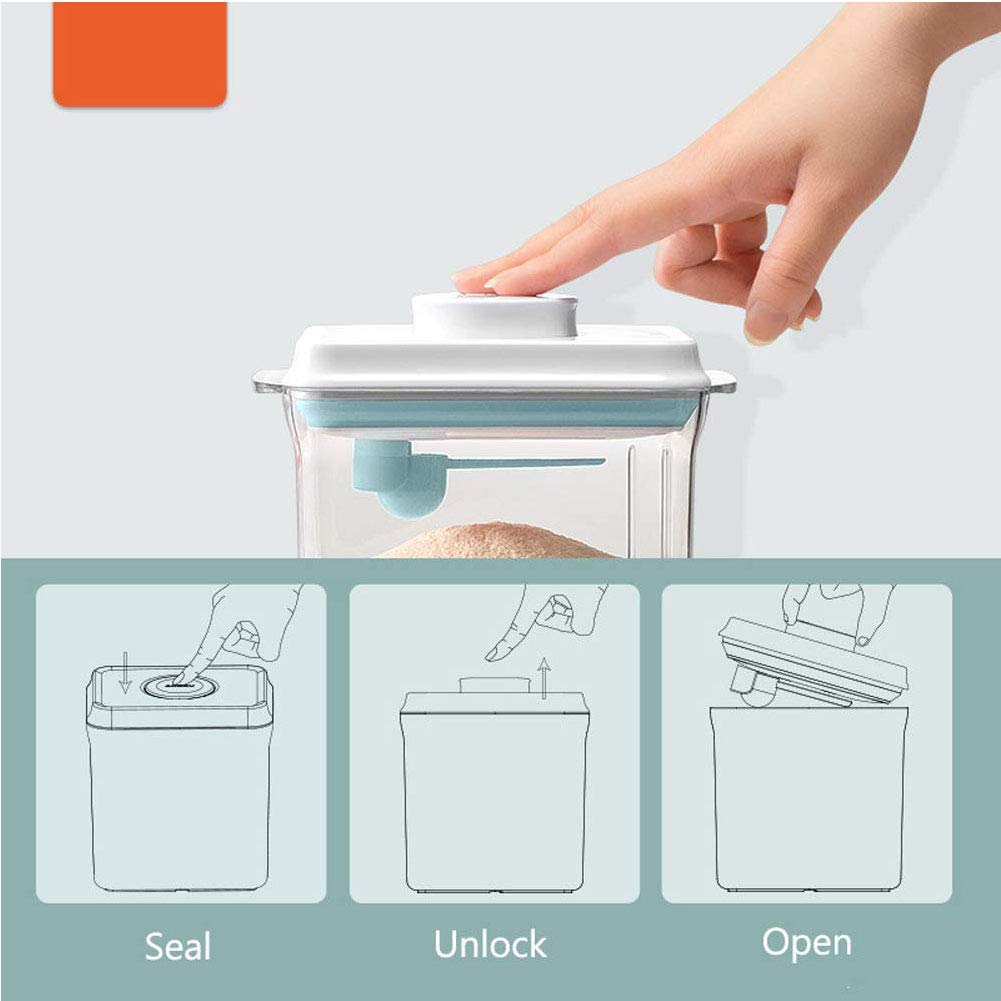 Porta Latte In Polvere Per Neonati - Contenitore 1.7L Con Misurino Integrato, Design Igienico A Una Mano - Foto 9