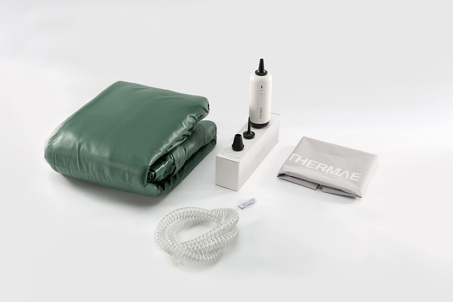 どこでも設置 ポータブル浴槽・お風呂 コンパクトバスタブ 簡易露天風呂 ワンルームにピッタリ アウトドアシーンに プール 体が不自由な人介護用 災害時の備えに ThermaeStudio®(グリーン)