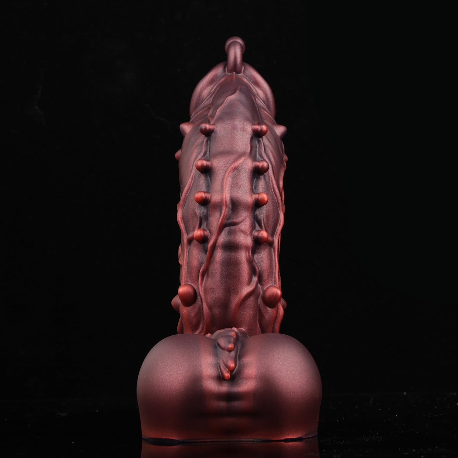 10.8" Nothosaur 「Oak」Huge Thick Dildo, Realistic Silicone Dildos with Strong Suction Cup Anal Play, G-spot Giant Dildo Anal Sex Toys for Women and Men, XXL: XXXL Rust Red