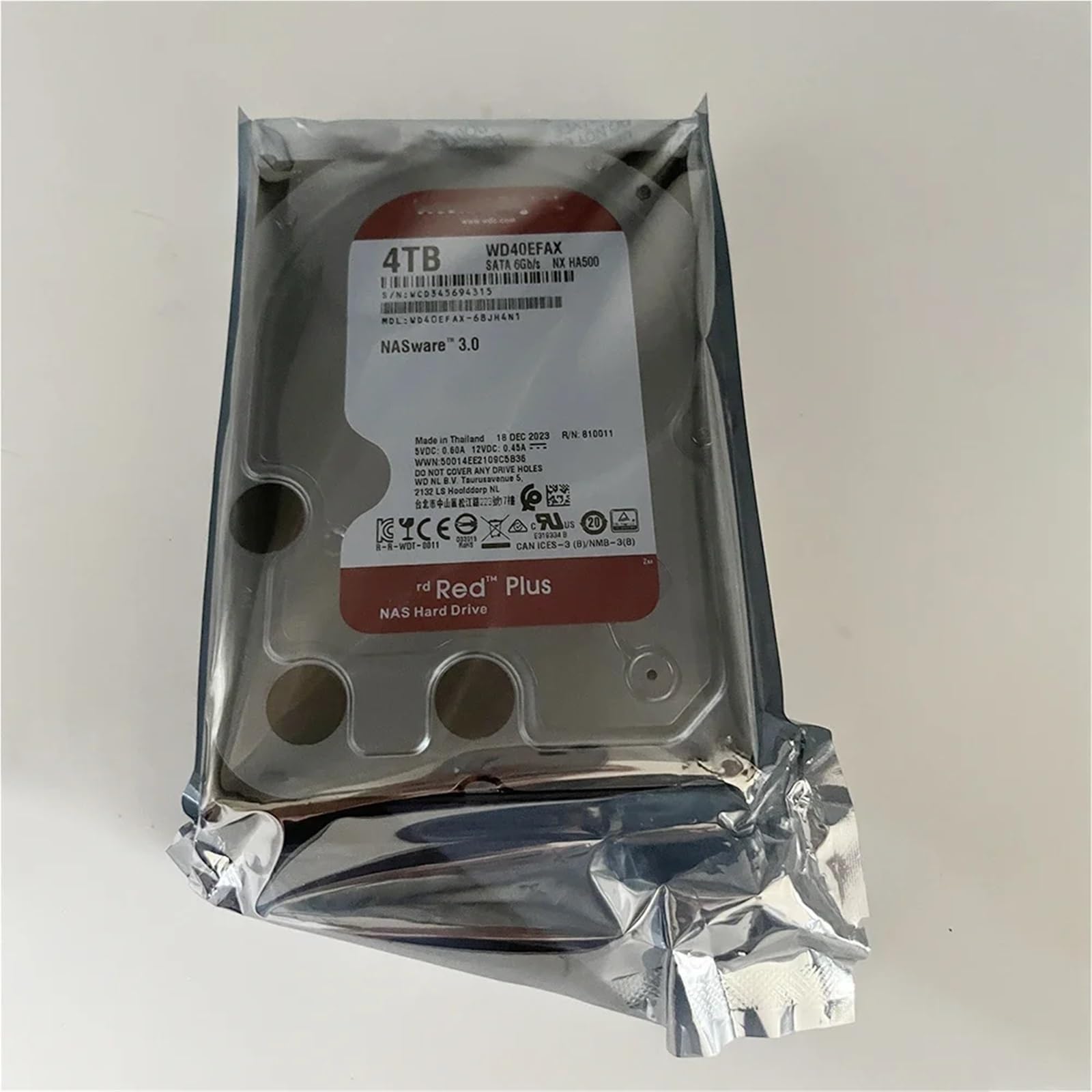 1Pcs 4T 3.5" Per NAS Storage Server Hard Disk 5400 RPM 256M SATA WD40EFAX