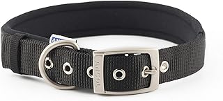 Ancol Heritage Nylon Padded Dog Collar, X-Large, Black