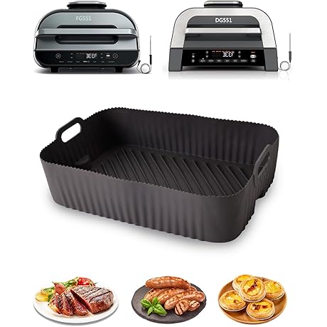 Air Fryer Ninja Foodi Pot Replacement - Silicone Liners for Ninja Foodi Smart XL Grill