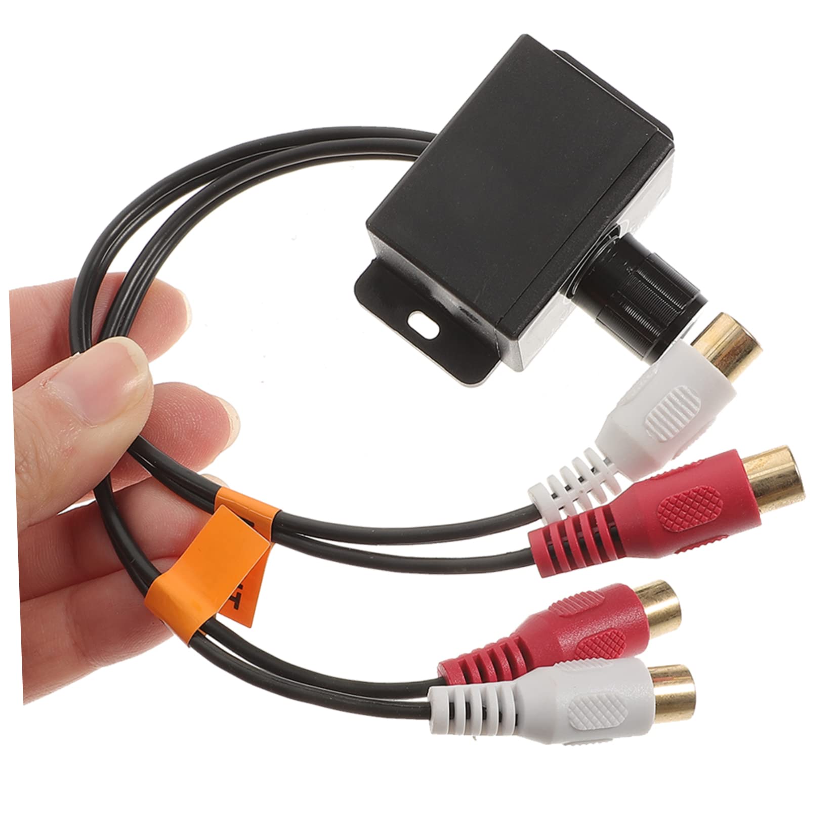 GAROZATION Car Stereo Remote Level Control Knob Volume Connector for Amplifiers Speakers Convenient Drive-Friendly Design Compatible with Dcv Systems