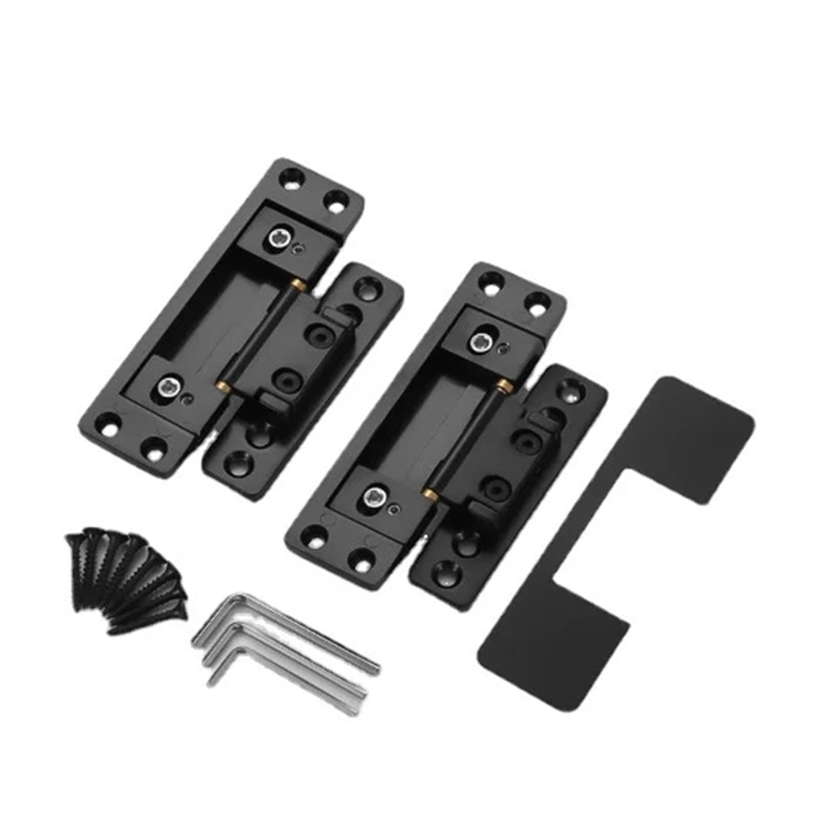 YMUGUEGH Set of 2 Hidden Door Hinges Conceal Hinges Adjustable Door Hinge